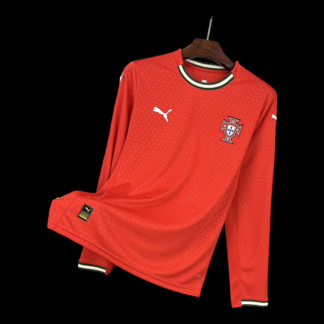 Maillot Portugal domicile 2025/2026 manches longues - vue de face