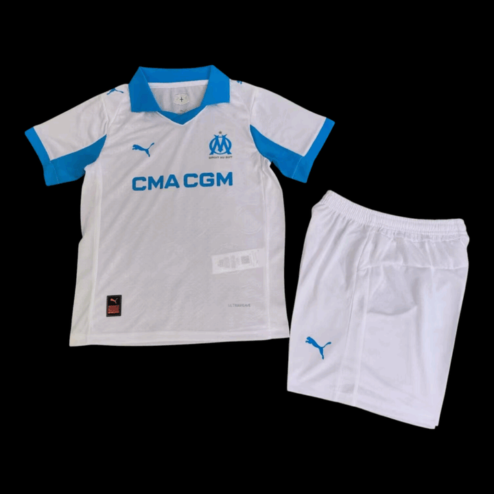 Maillot OM domicile 2025/2026 enfant - vue de face