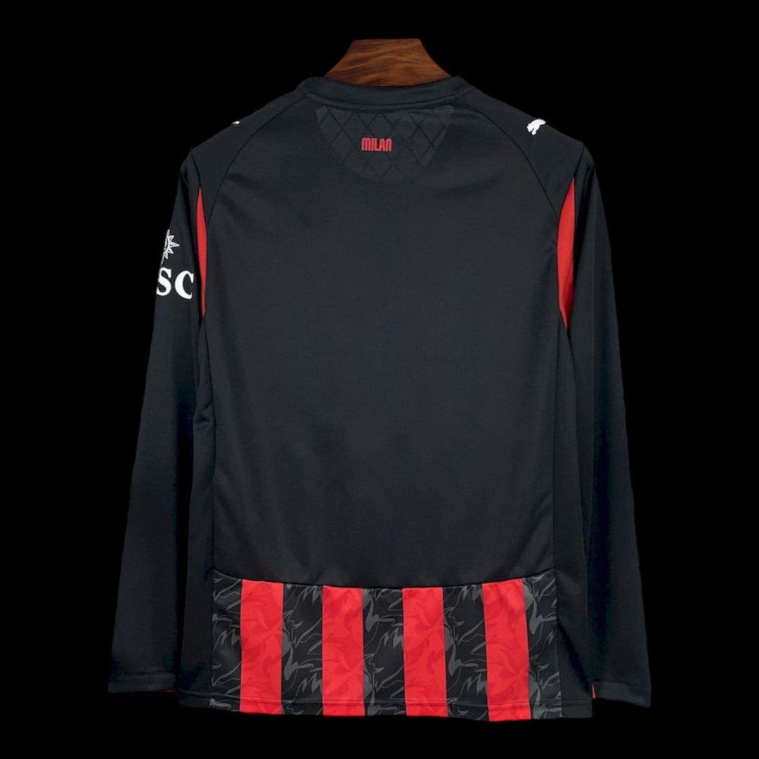 Maillot Milan domicile 2025/2026 manches longues - vue de dos
