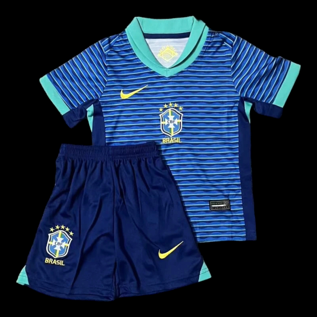 Maillot Brésil extérieur 2024/2025 enfant - vue de face