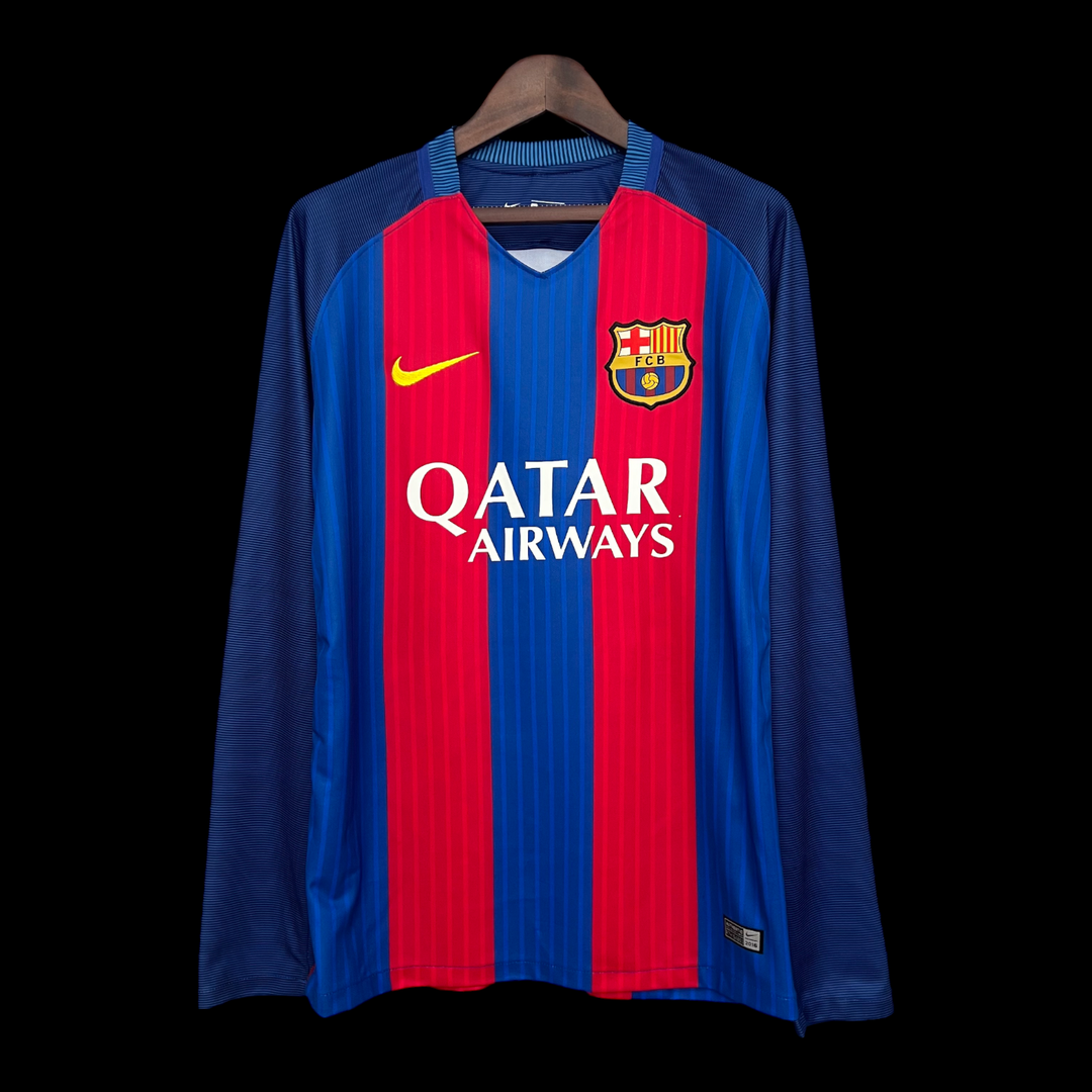 Maillot Barça 2014/2015 rétro manches longues - vue de face