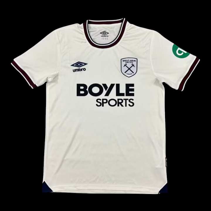 Maillot West Ham extérieur 2025/2026 - vue de face
