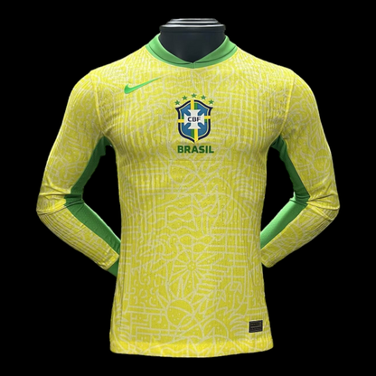 Brazil Home Jersey Long Sleeve 24/25 - Player Version
