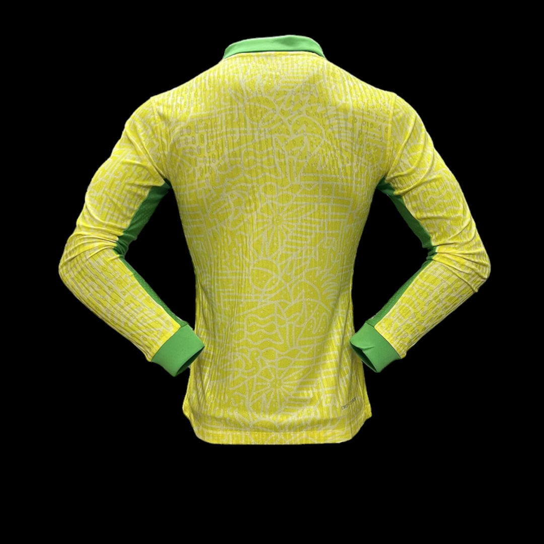 Maillot Brésil domicile 2024/2025 Player Version manches longues - vue de dos