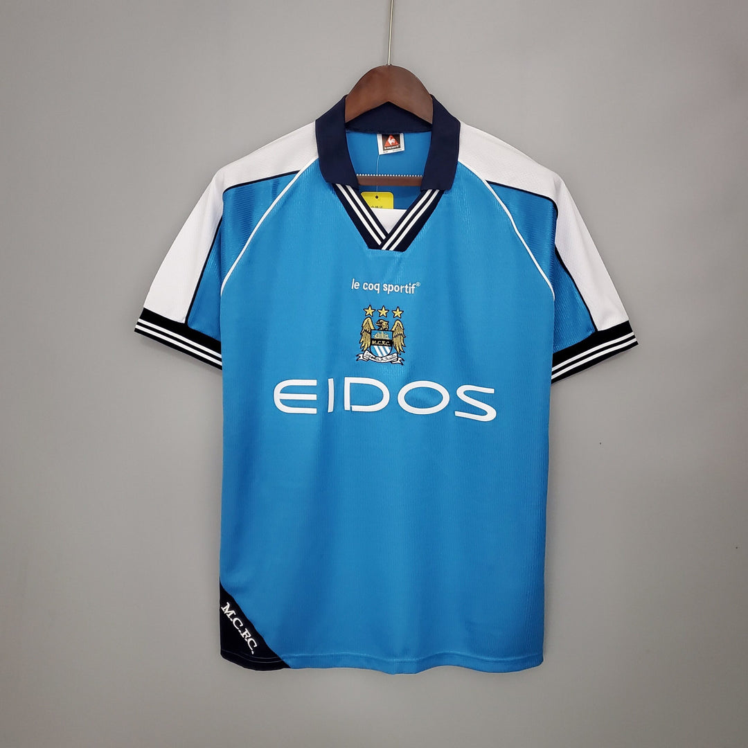 Maillot Man City 2099/2001 rétro - vue de face