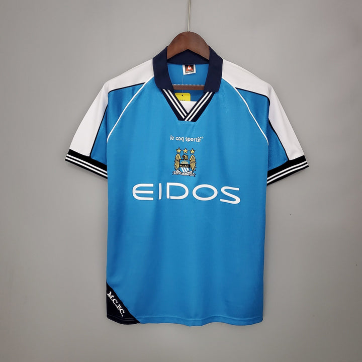 Maillot Man City 2099/2001 rétro - vue de face
