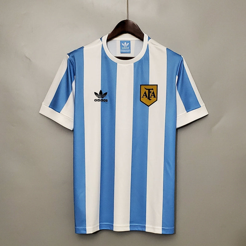 Maillot Argentine 1978 rétro - vue de face