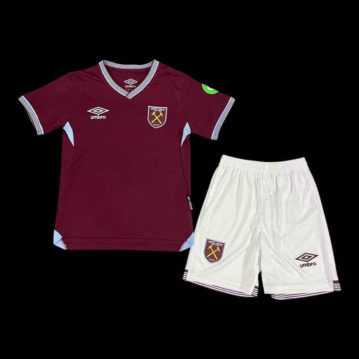 Maillot West Ham domicile 2025/2026 enfant - vue de face