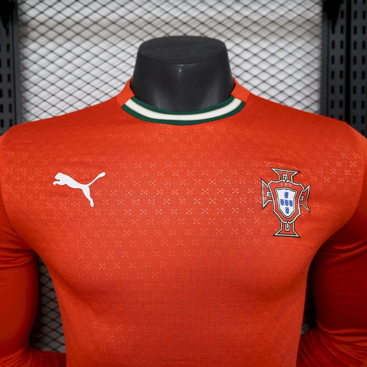 Maillot Portugal 2025 Domicile Version Joueur Manches Longues