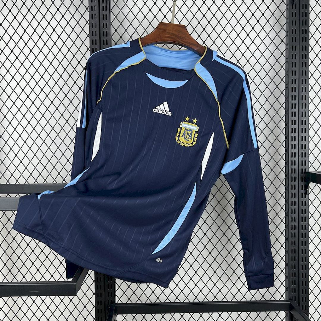 Maillot Argentine 2006 Coupe du Monde Exterieur Manches Longues