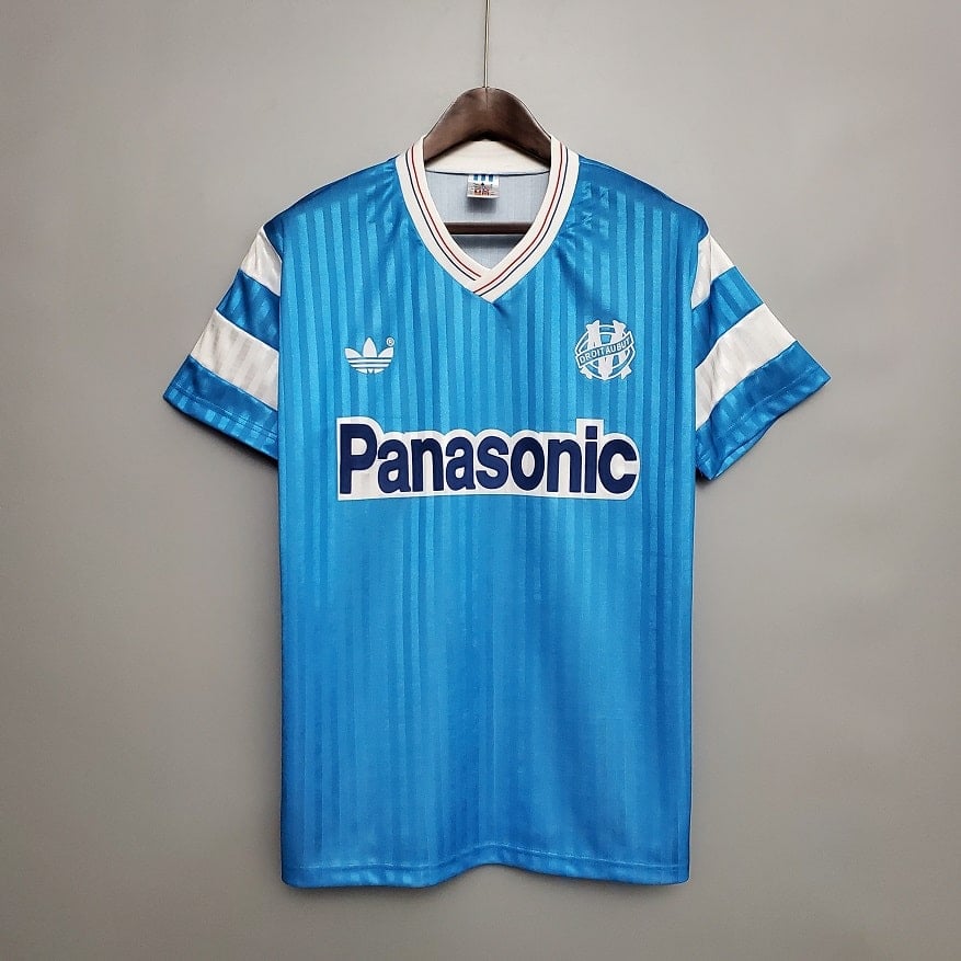 Maillot OM extérieur 1990 rétro - vue de face
