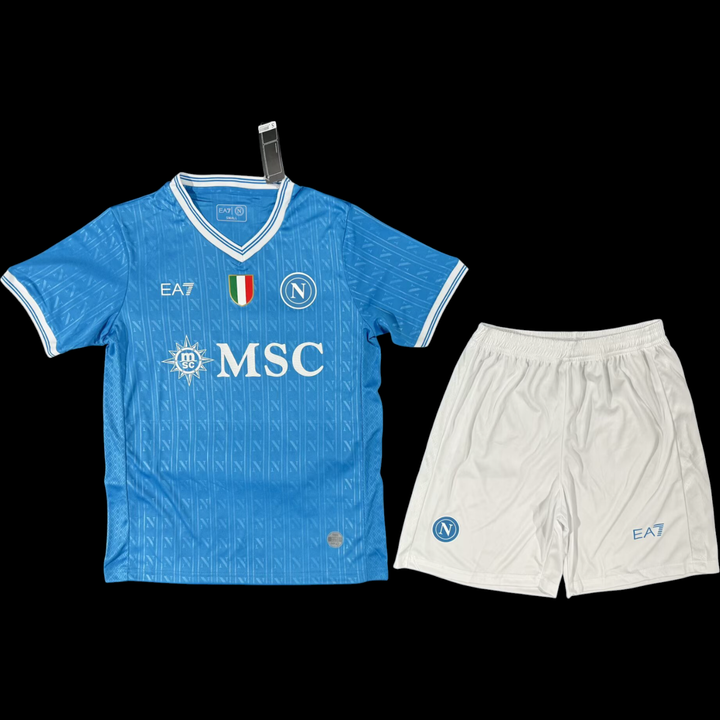 Maillot Naples domicile 2025/2026 enfant - vue de face