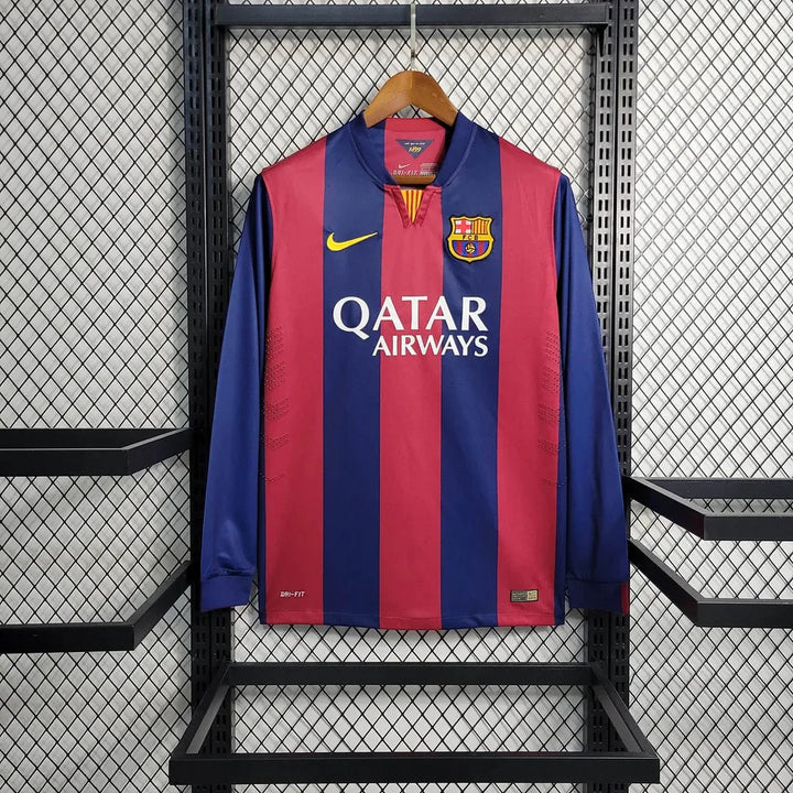 Maillot Barça domicile 2014 manches longues - vue de face