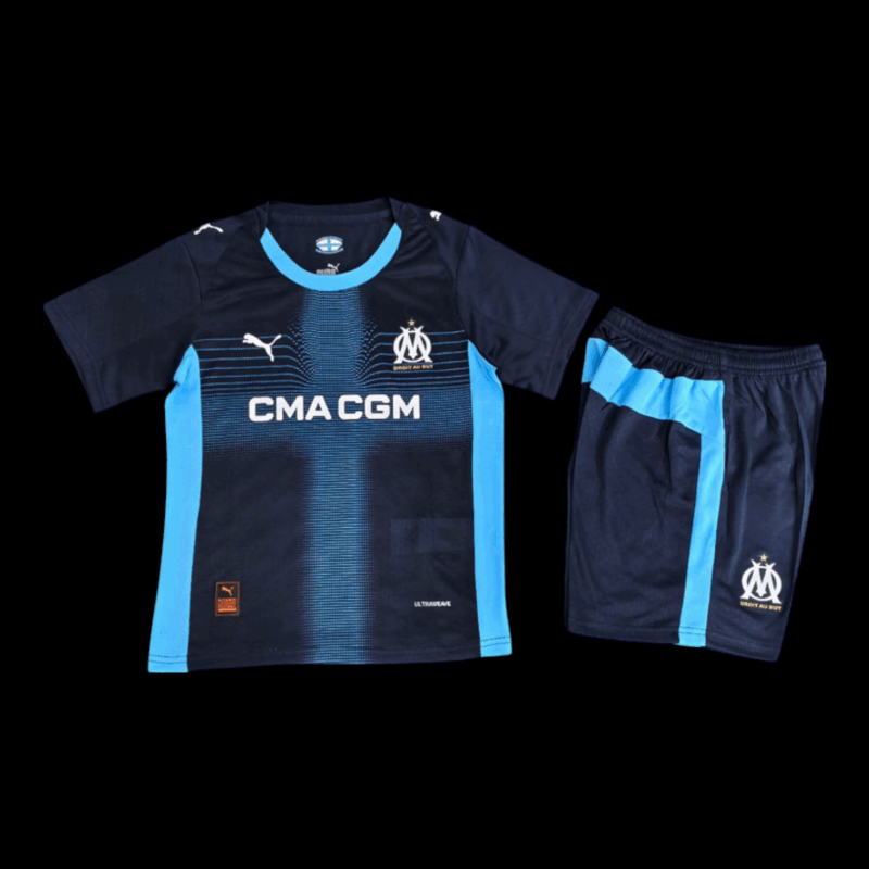 Maillot OM extérieur 2025/2026 enfant - vue de face