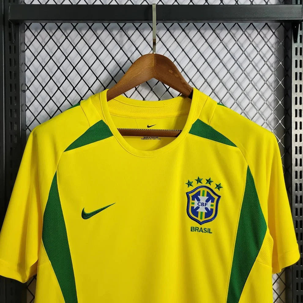 Maillot Brésil domicile 2002 - vue de dos