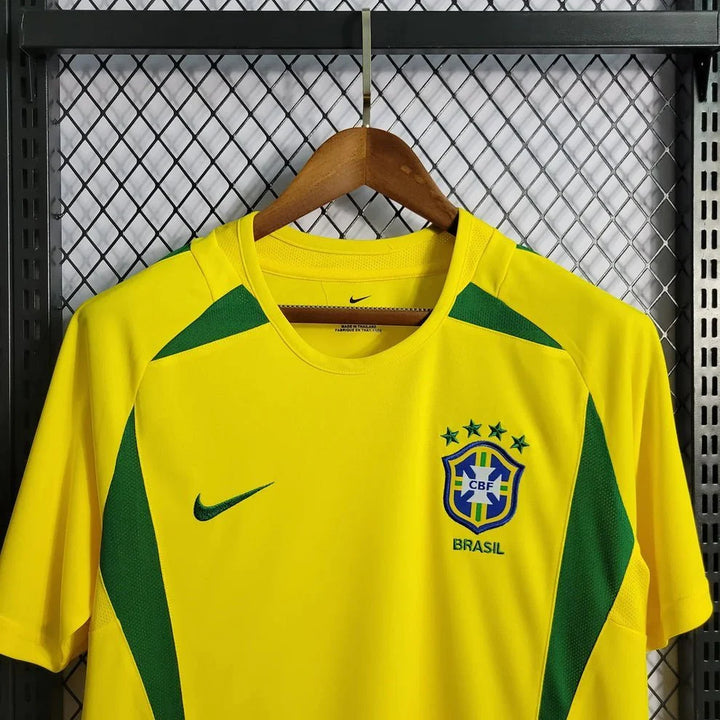 Maillot Brésil domicile 2002 - vue de dos
