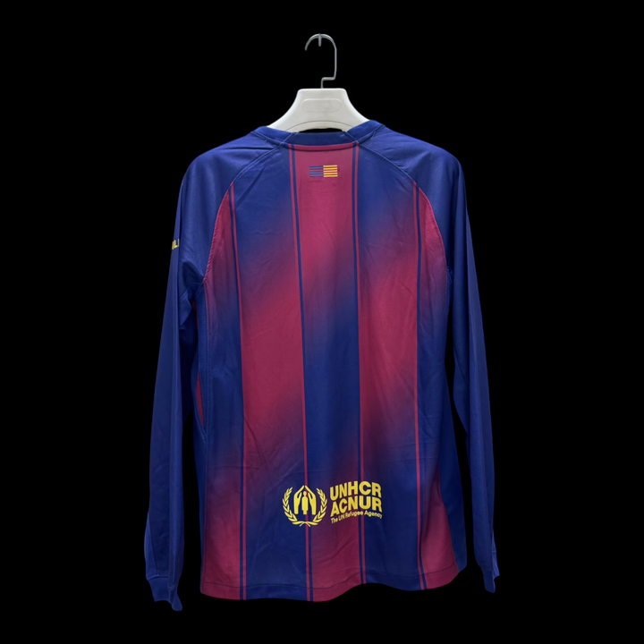 Maillot Barça domicile 2025/2026 manches longues - vue de dos