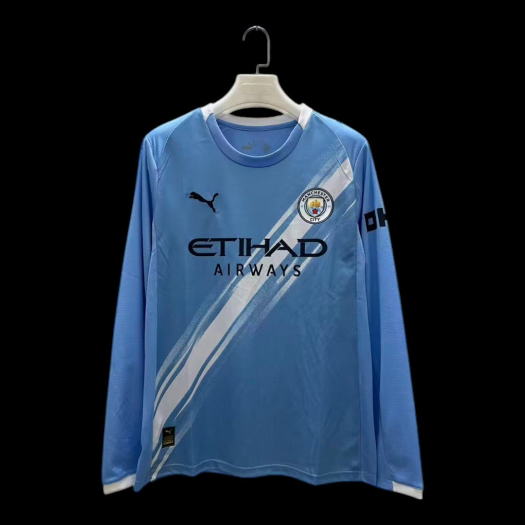Maillot Man City domicile 2025/2026 manches longues - vue de face
