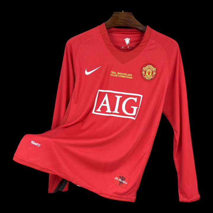 Maillot Man Utd domicile 2007/2008 rétro - vue de face