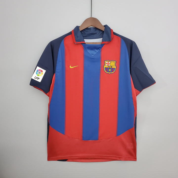 Maillot Barça 2003/2004 rétro - vue de face