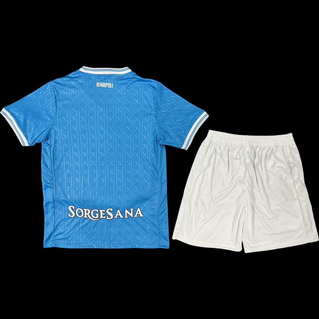 Maillot Naples domicile 2025/2026 enfant - vue de dos