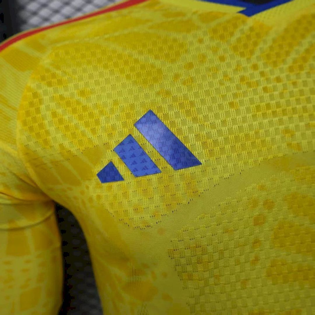 Maillot Colombie 2026 Coupe du Monde Domicile Version Joueur Manches Longues