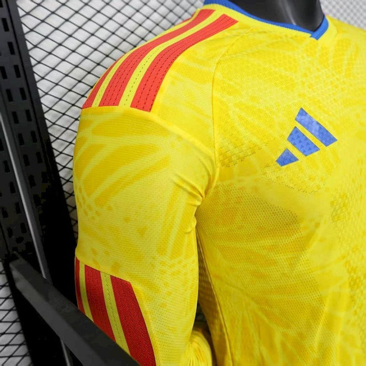 Maillot Colombie 2026 Coupe du Monde Domicile Version Joueur Manches Longues