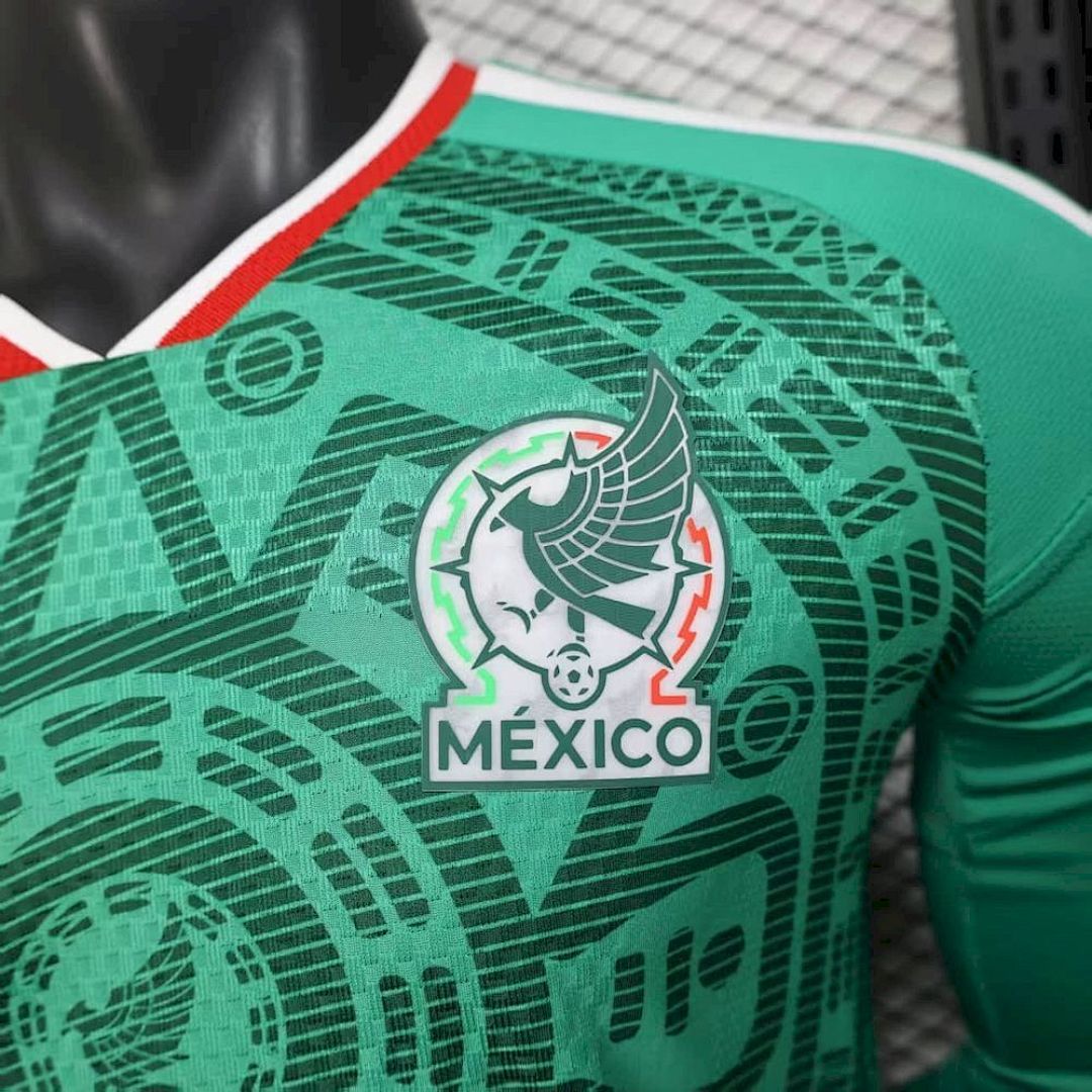 Maillot Mexique 2026 Coupe du Monde Domicile Version Joueur Manches Longues