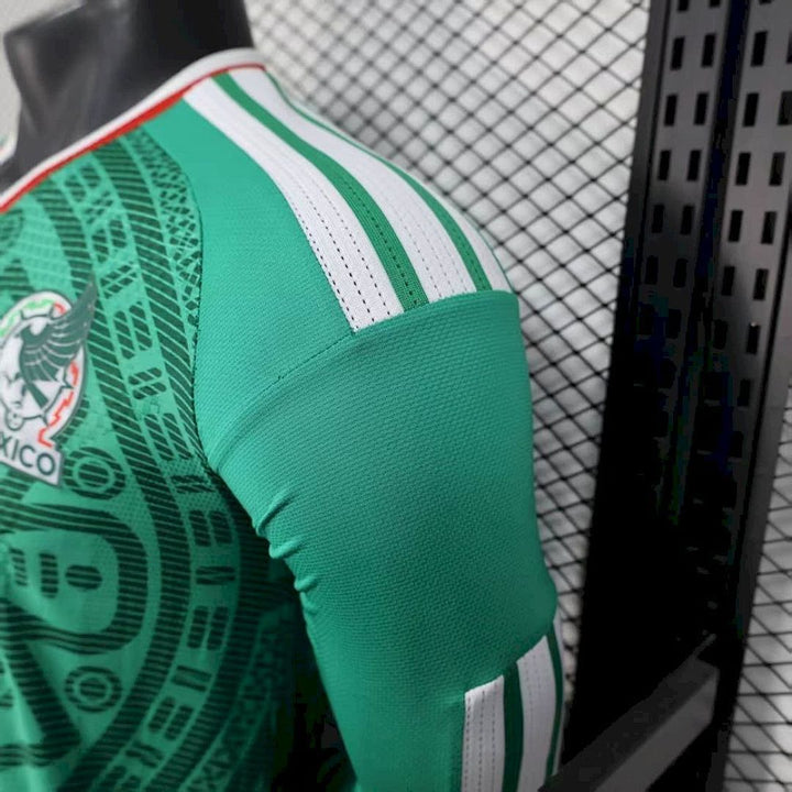 Maillot Mexique 2026 Coupe du Monde Domicile Version Joueur Manches Longues