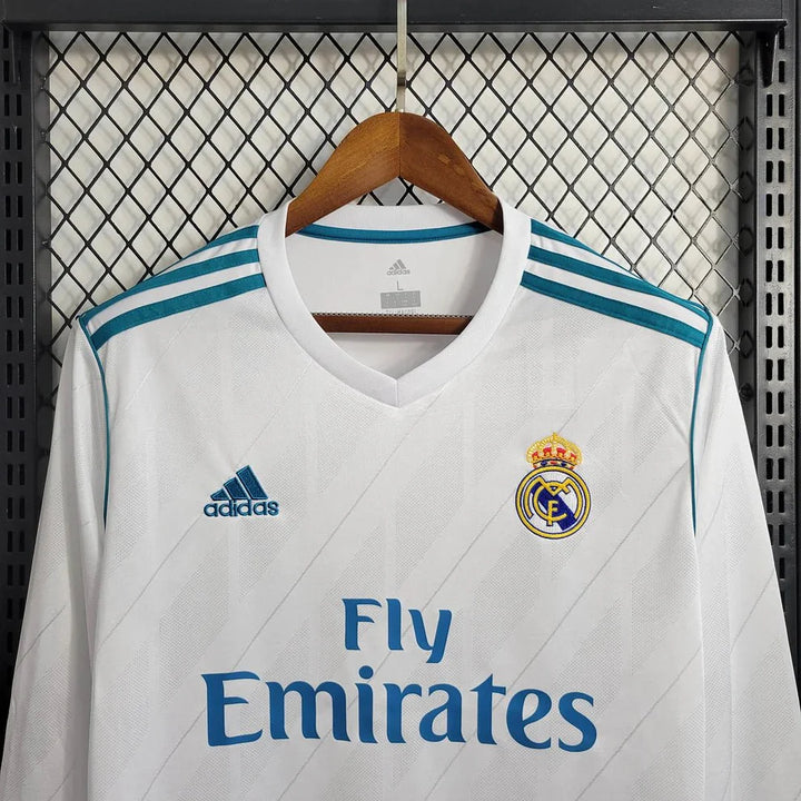 Maillot Real Madrid domicile 2017 manches longues - vue de dos