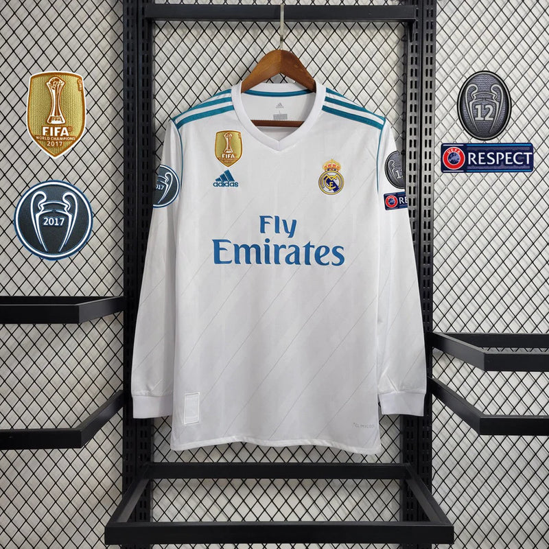 Maillot Real Madrid domicile 2017 manches longues - vue de face