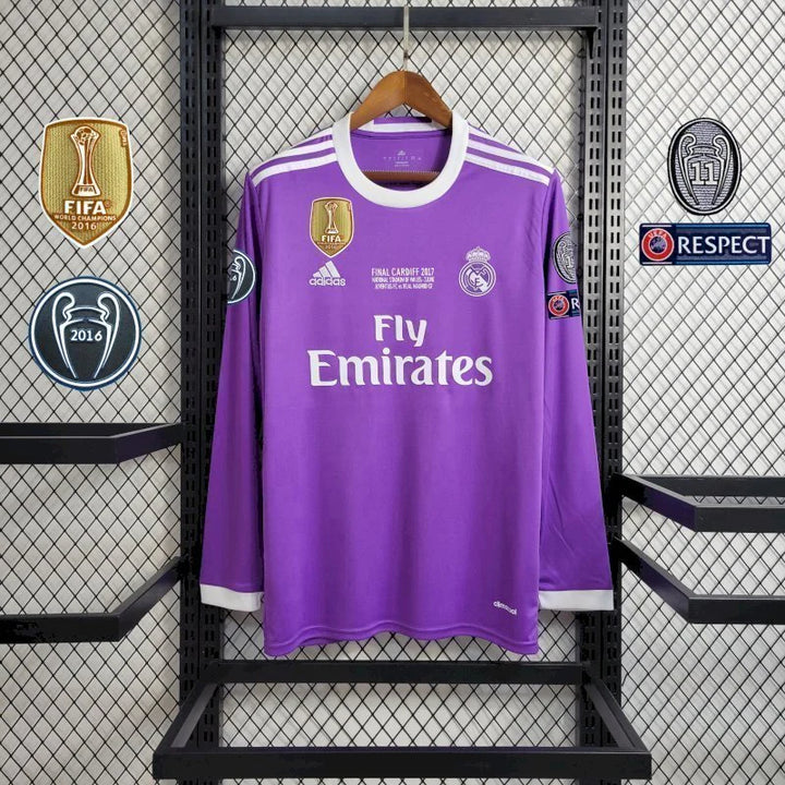 Maillot Real Madrid extérieur 2016 manches longues - vue de face