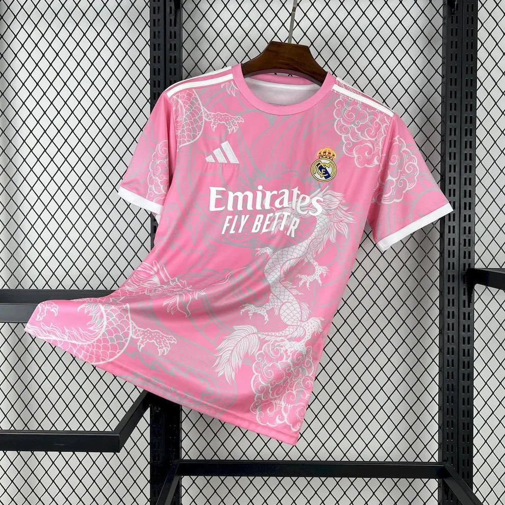 Real Madrid 2025 Pink Dragon Special Shirt