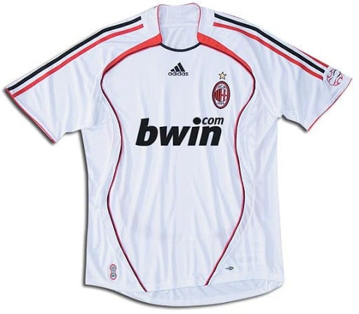 Maillot Milan 2006 rétro - vue de face